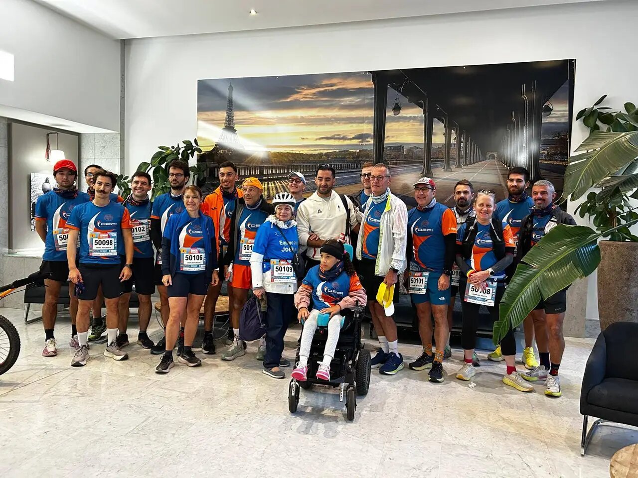 20 km de Paris 2026 — l'équipe suisse et française réunie avant le départ