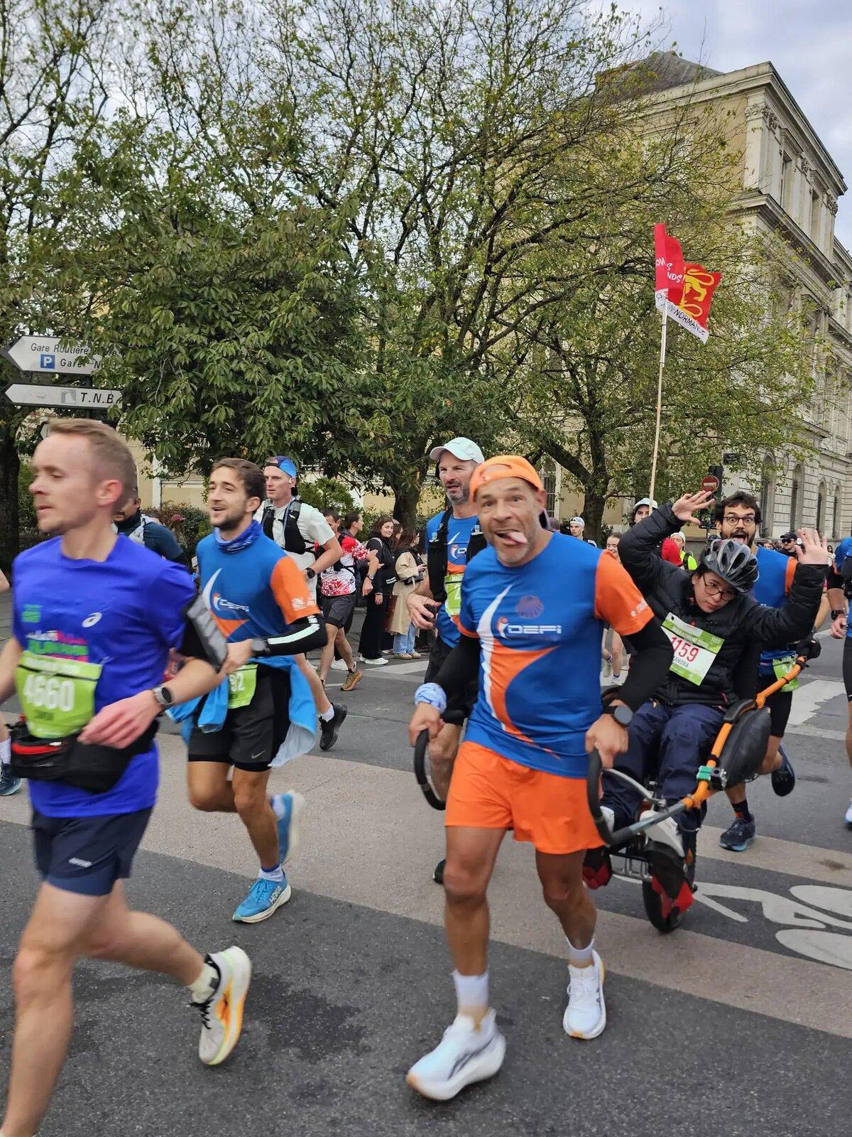 Marathon Vert de Rennes 2026 — la joëlette en course avec Alexandra
